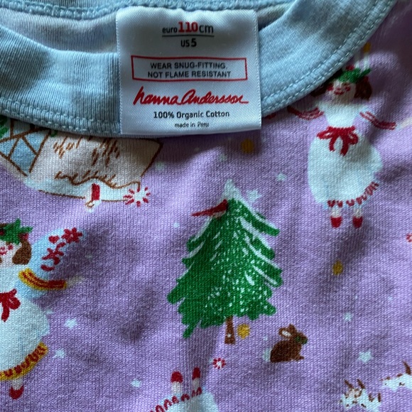 2 SETS HANNA ANDERSSON GIRLS PJS SZ 5 & 6/7, LN! - Picture 3 of 7